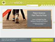 Tablet Screenshot of juliewiebept.com